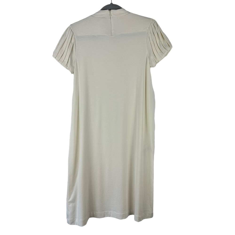 NWT Love Moschino Sz 4 Women's White Puff Short Sleeve Knit Tshirt‎ Dress - Picture 9 of 15